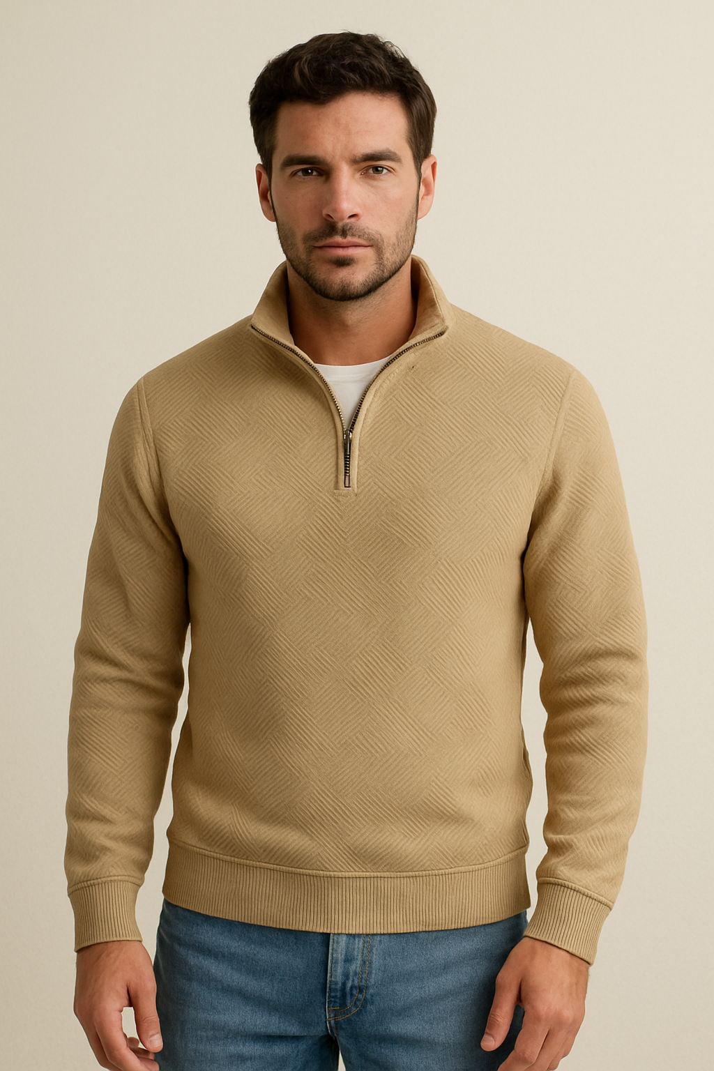 Wygodna bluza z półzamkiem