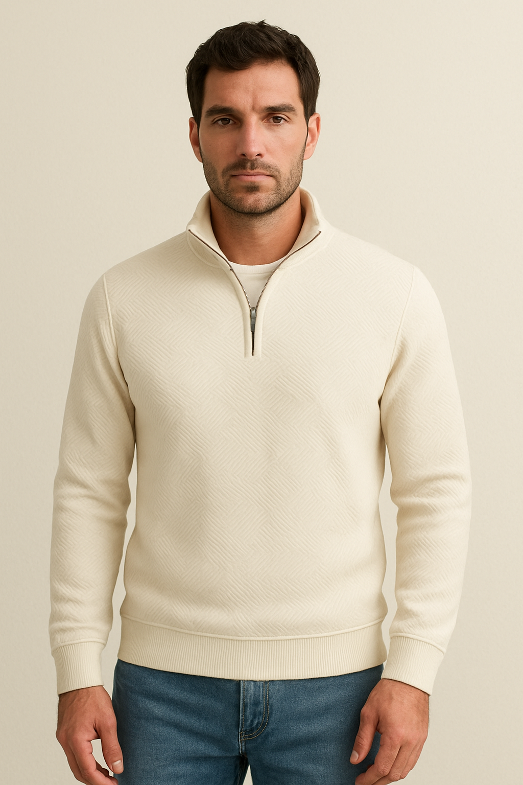 Wygodna bluza z półzamkiem