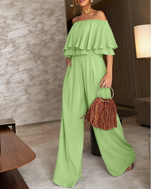 Letni Kombinezon z Odsłoniętymi Ramionami